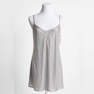 Victoria’s Secret Metallic Silver Slip Nightgown | Size L | NWT